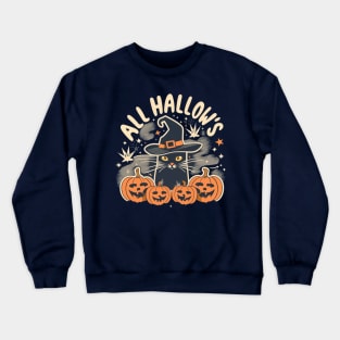 All Hallow's Cat Crewneck Sweatshirt